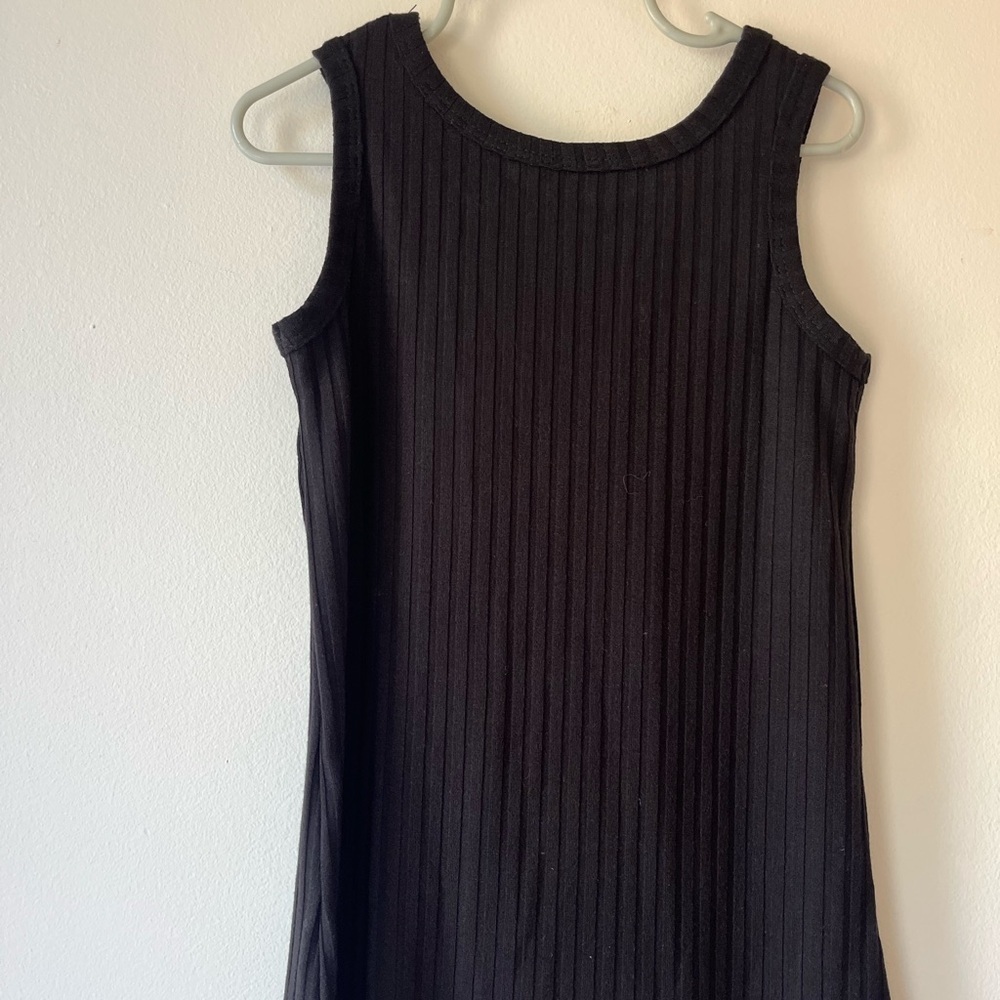 🌼 5/$20 Kids Black Ribbed Sleeveless Romper Jumpsuit Toddler Girl Size 120 4-5Y - Picture 5 of 8